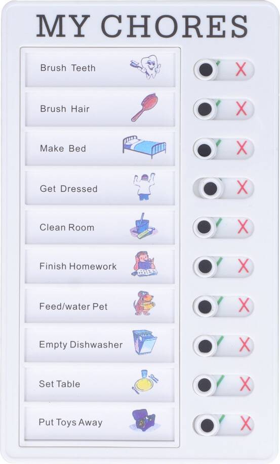 Routine Planner For Kids Soft Burr-Free PVC Chore Reward System