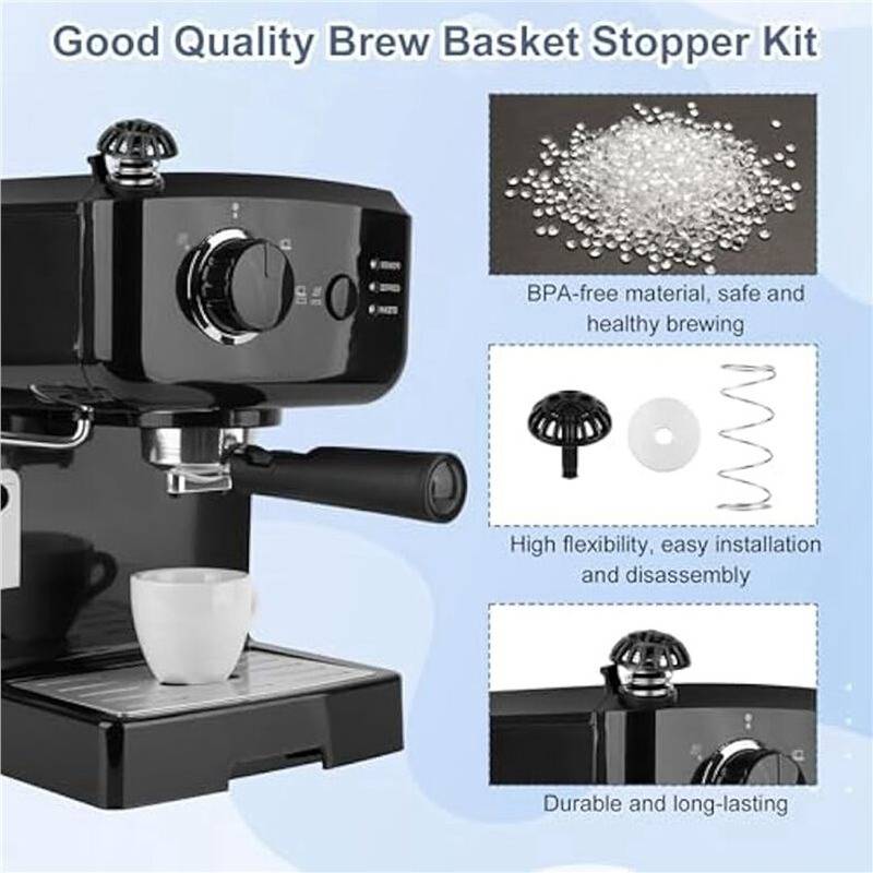 Coffee Machine Brew Basket Bottom Spring Loaded Stopper Kit