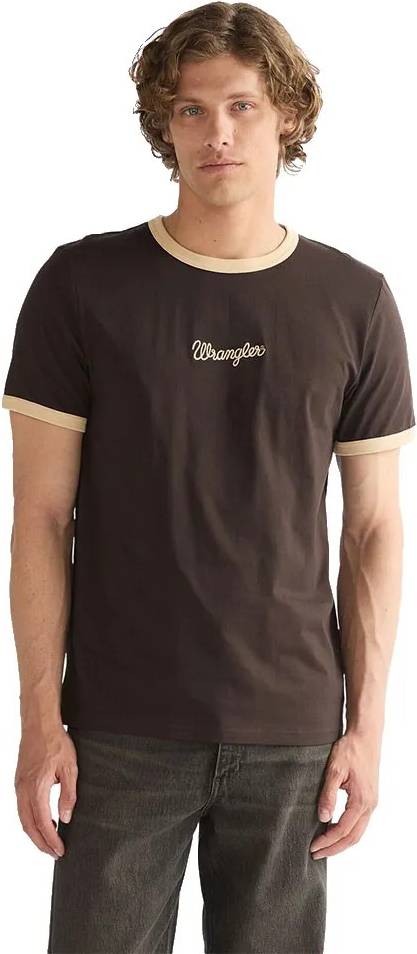 Wrangler Regular Ringer Tee Chocolate Torte