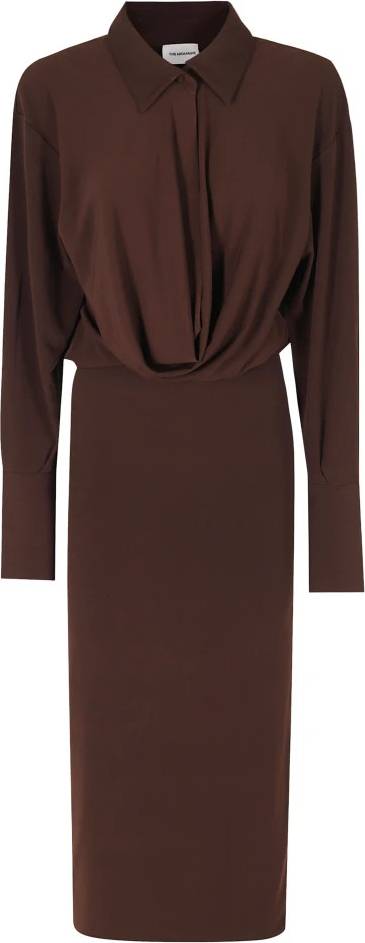 Andamane Robe Midi Lilia - Brun