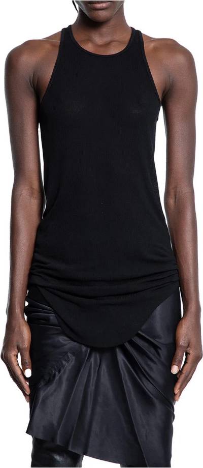Rick Owens Basic Rib Tank - Noir