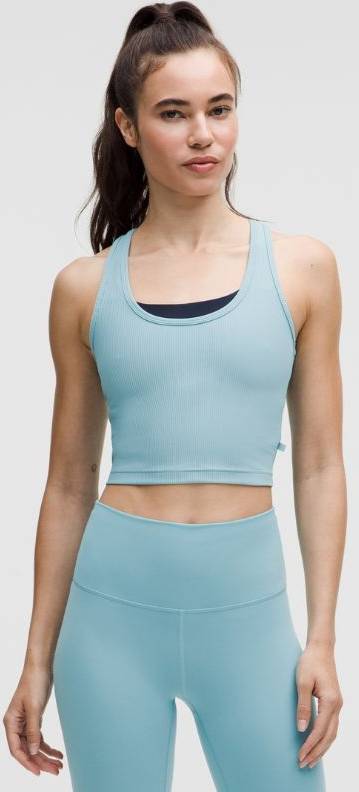 Lululemon Power Pivot Trainings Tanktop Washed Blue