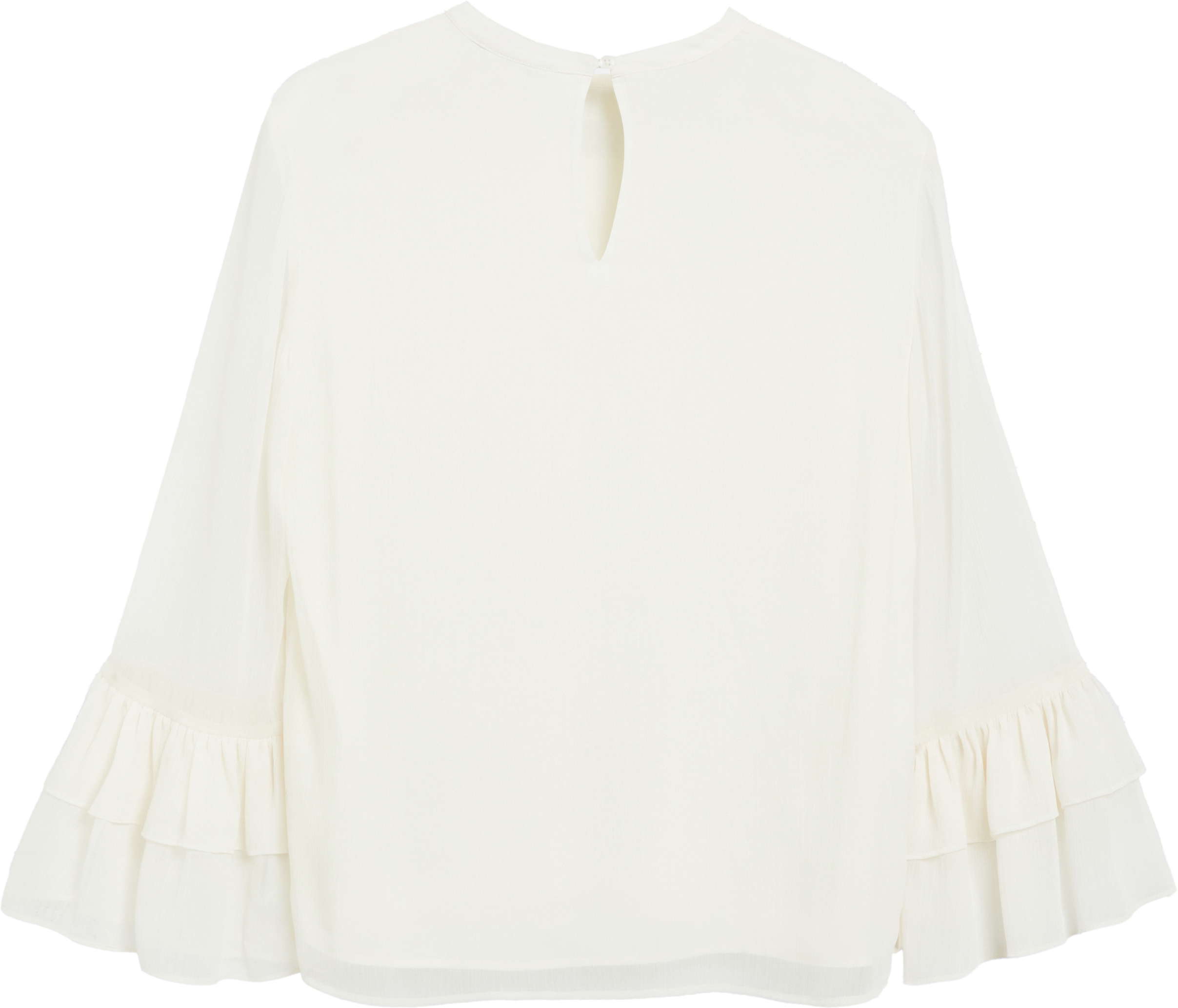 Comma Blusenshirt Mit Rüschen Weiß