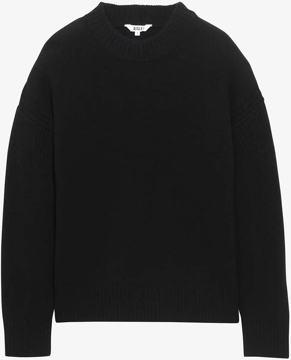 Aigle Col Rond Sweat Pullover - Svart