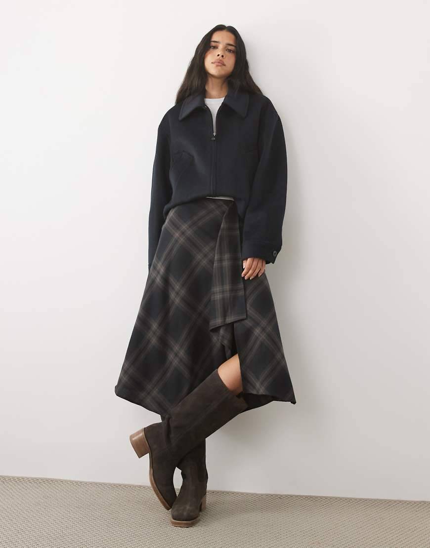 Mango Wool Jacket - Navy