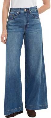 High Rise Wide Leg Jeans Autumn Fade