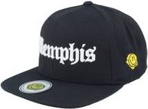 Memphis 3D Script Black Snapback