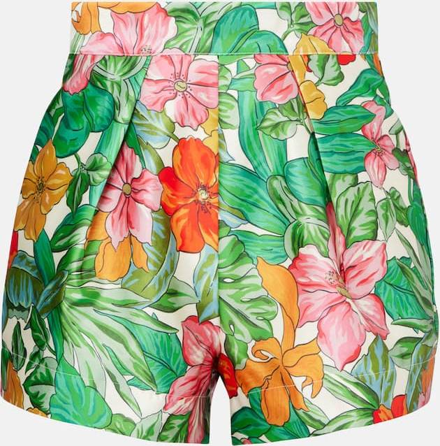 Amelia Printed High-Rise Shorts - Multicoloured