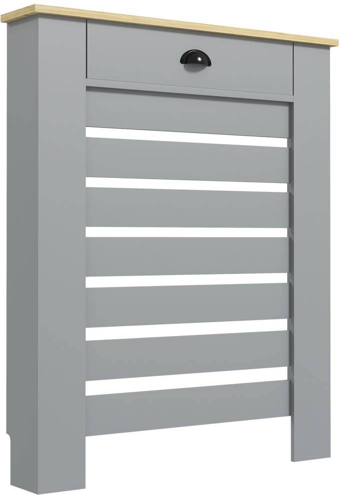 Homcom Radiator Cover With Drawer 78cm Grey