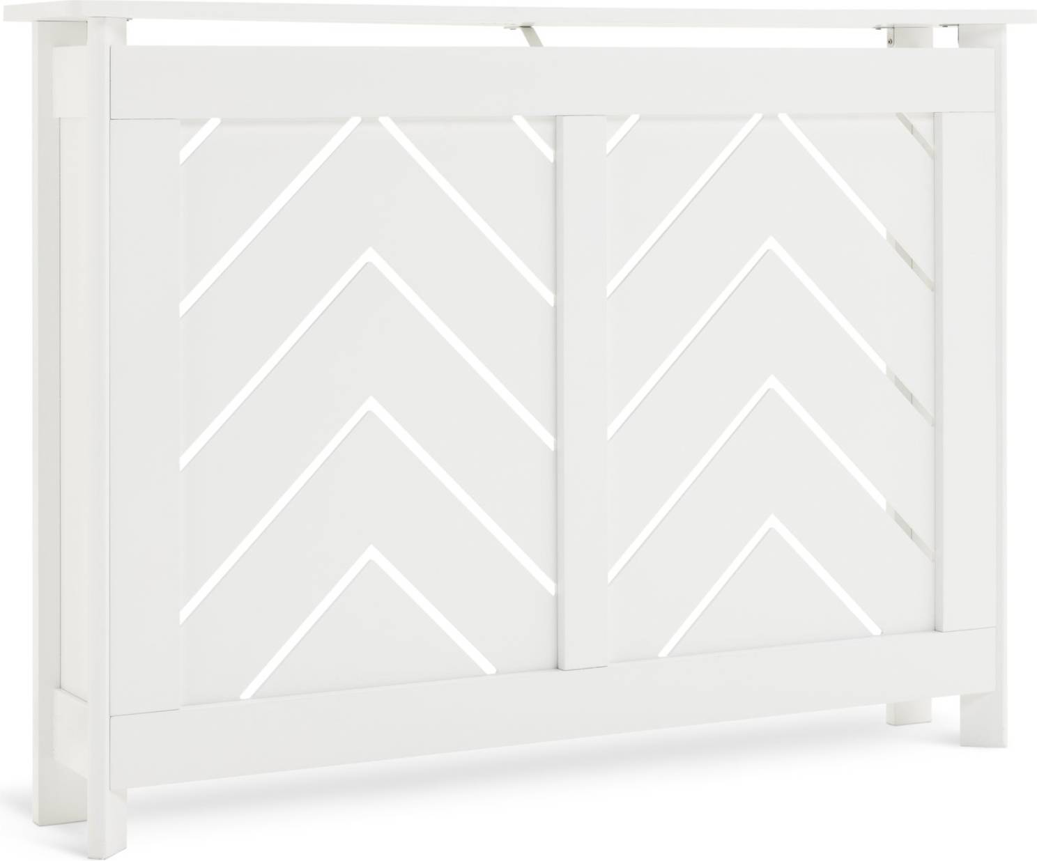 Habitat Chevron Small Radiator Cover White
