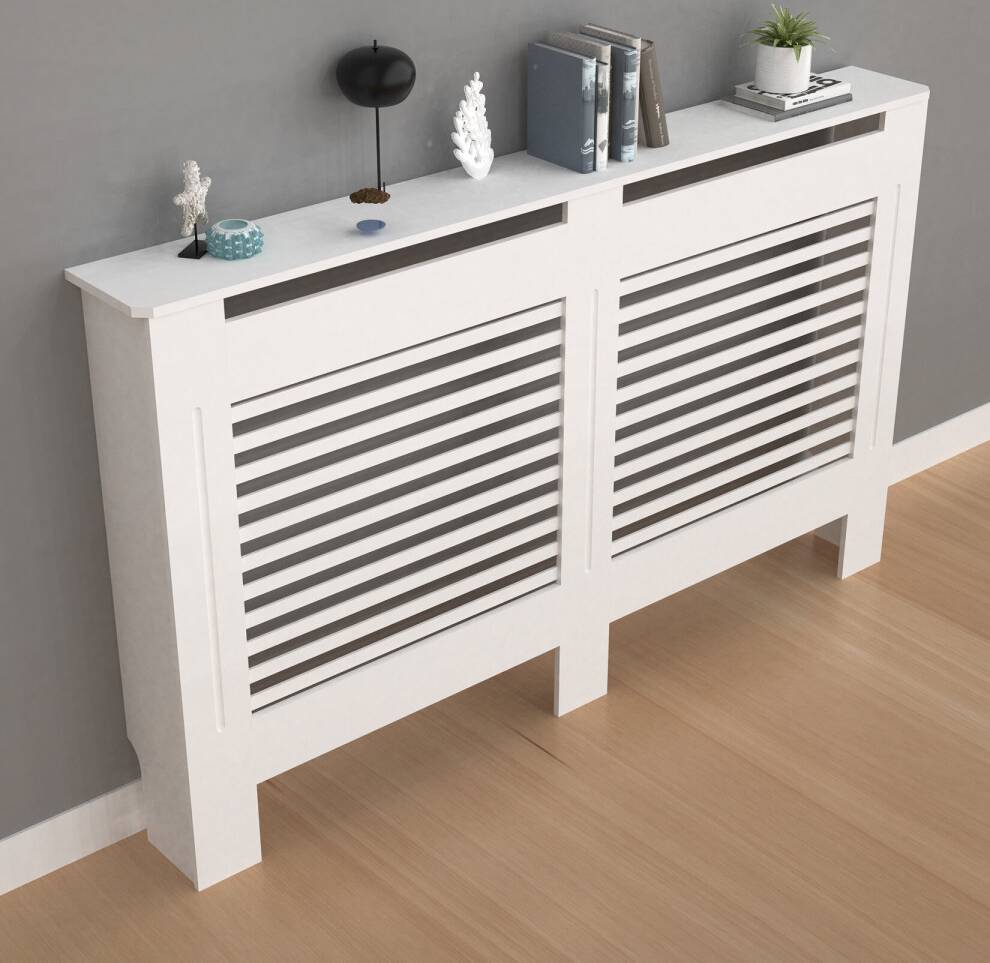 White Radiator Cover Heating Cabinet