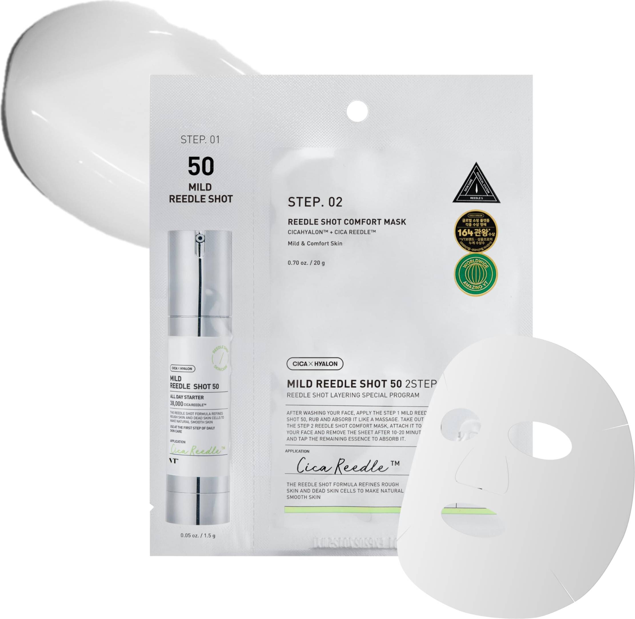 VT Cosmetics Reedle Shot 50 2-Step Mild Mask 25g