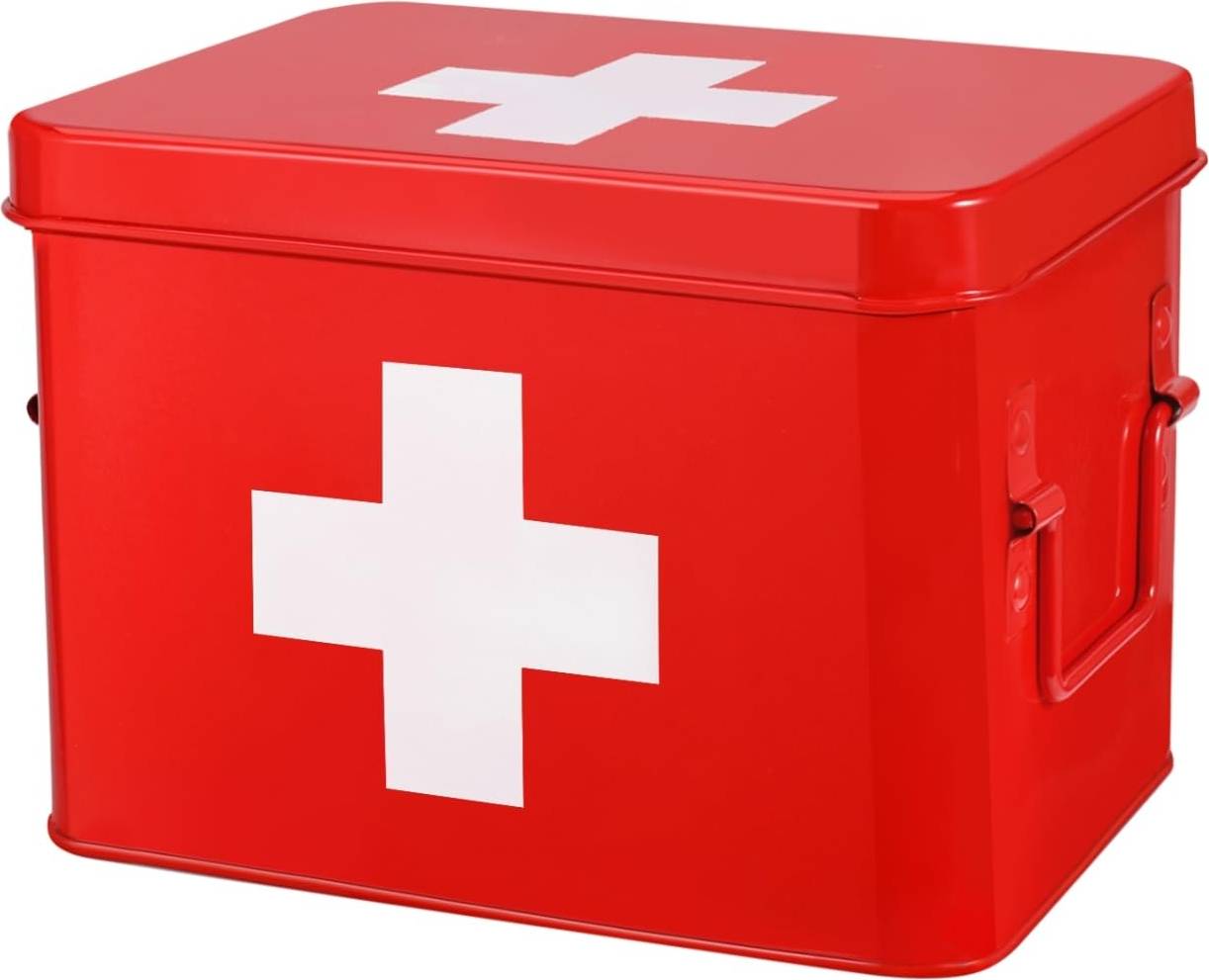 Flexzion Metal First Aid Box 8.5 Inch