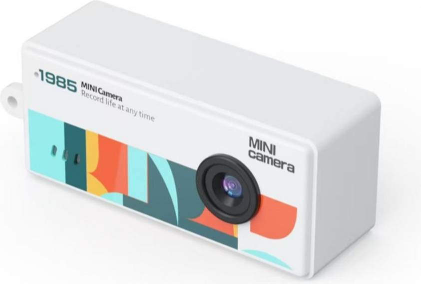 1985 Mini Digital Keychain Camera - White
