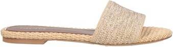 Woman Sandals Natural Raffia - Beige