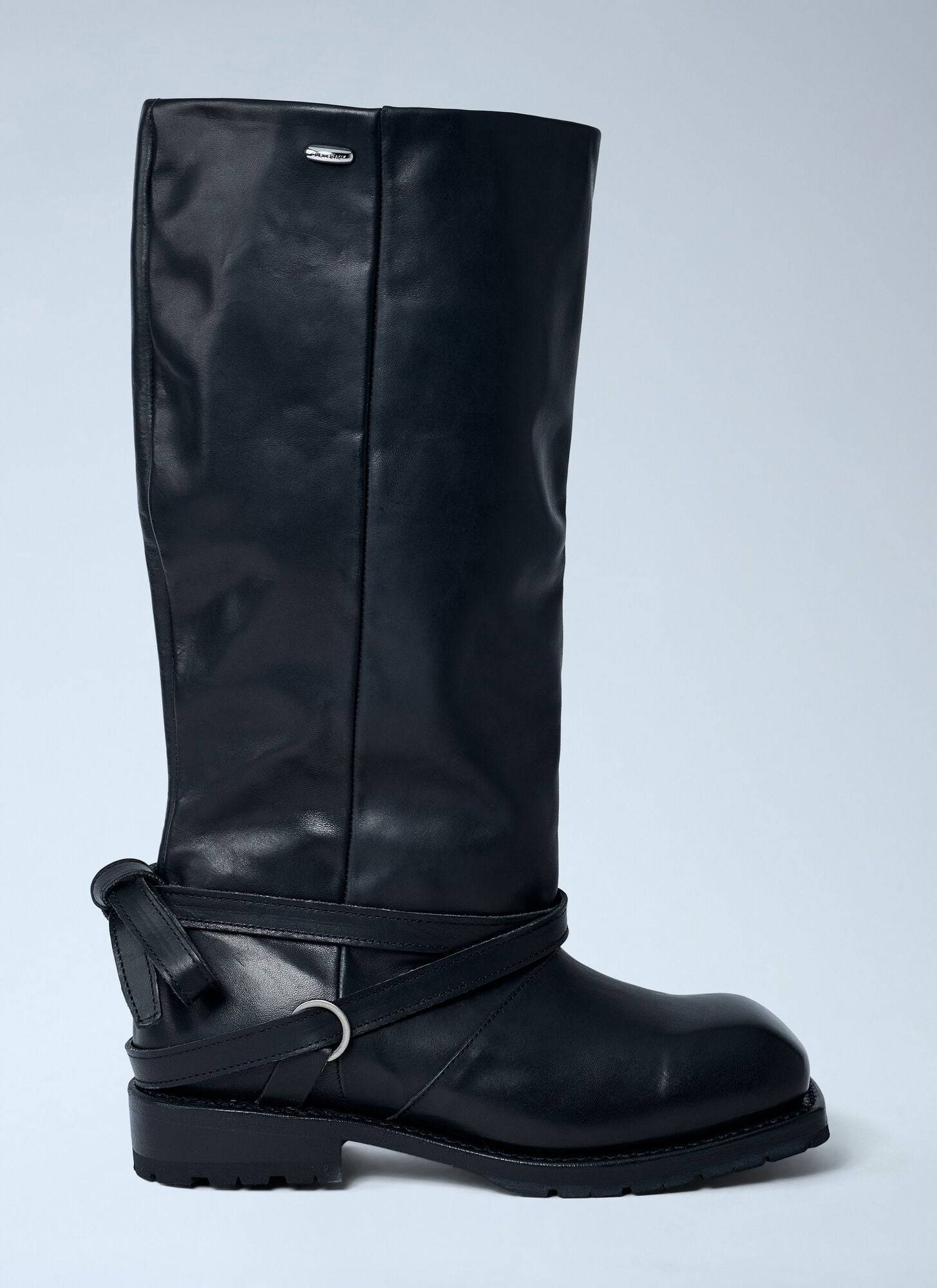 Our Legacy High Engine Boot Leather - Sort