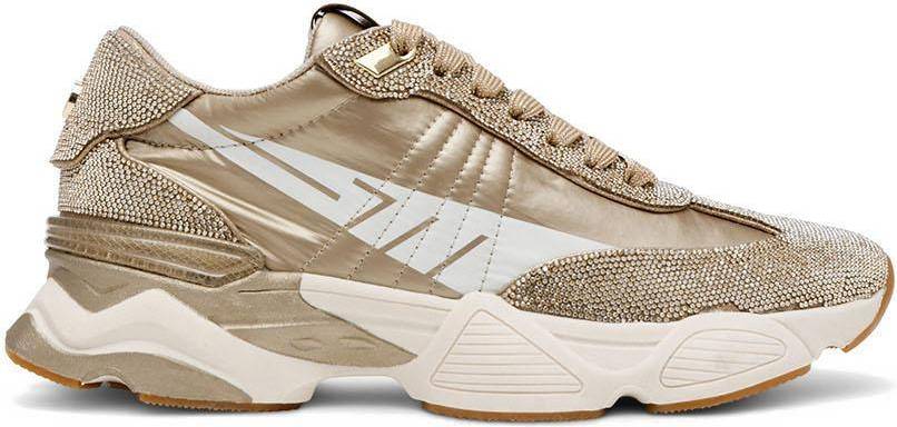 Steve Madden Setback R 045 Fabric Trainers - Gold