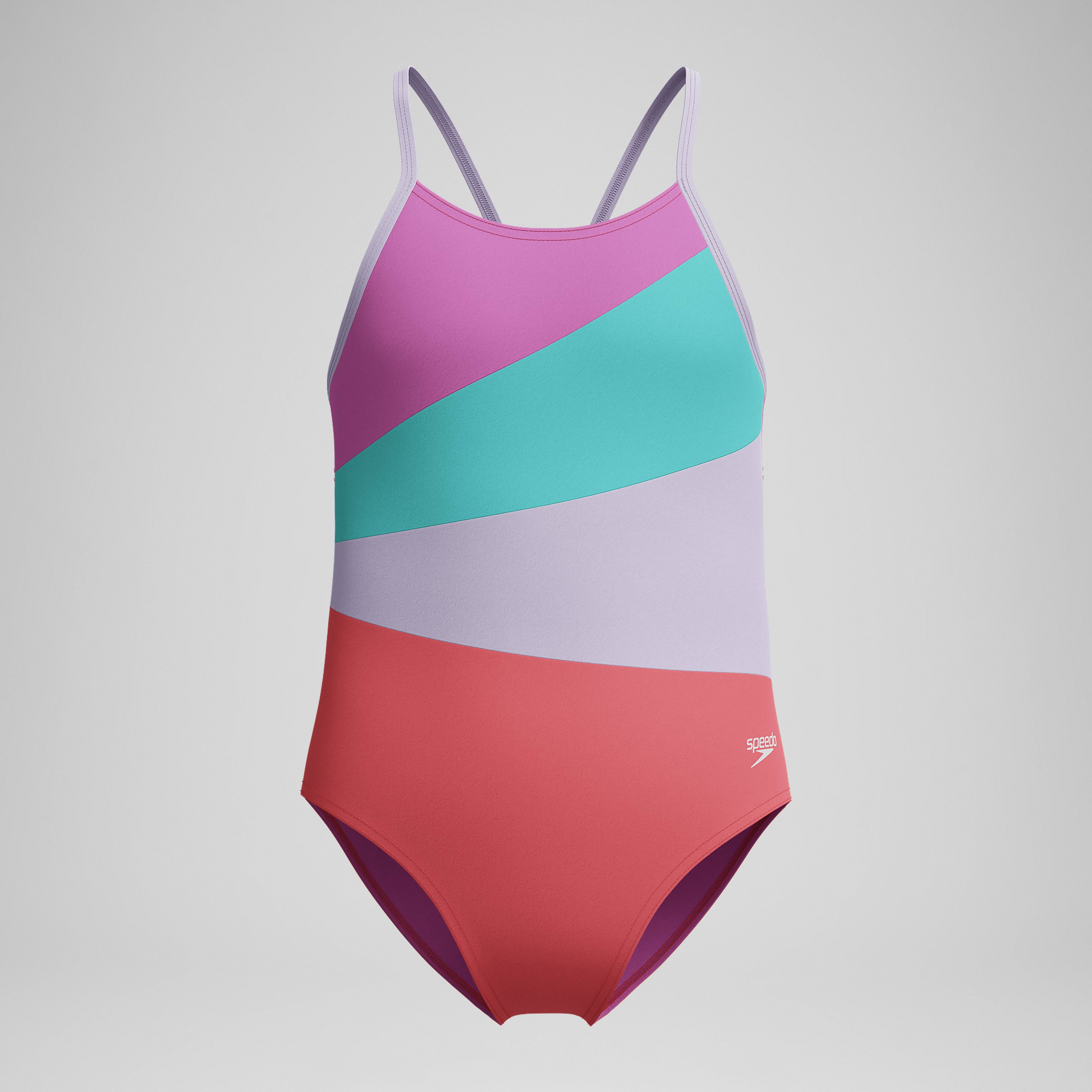 Speedo Radiating Splice One Piece Orange