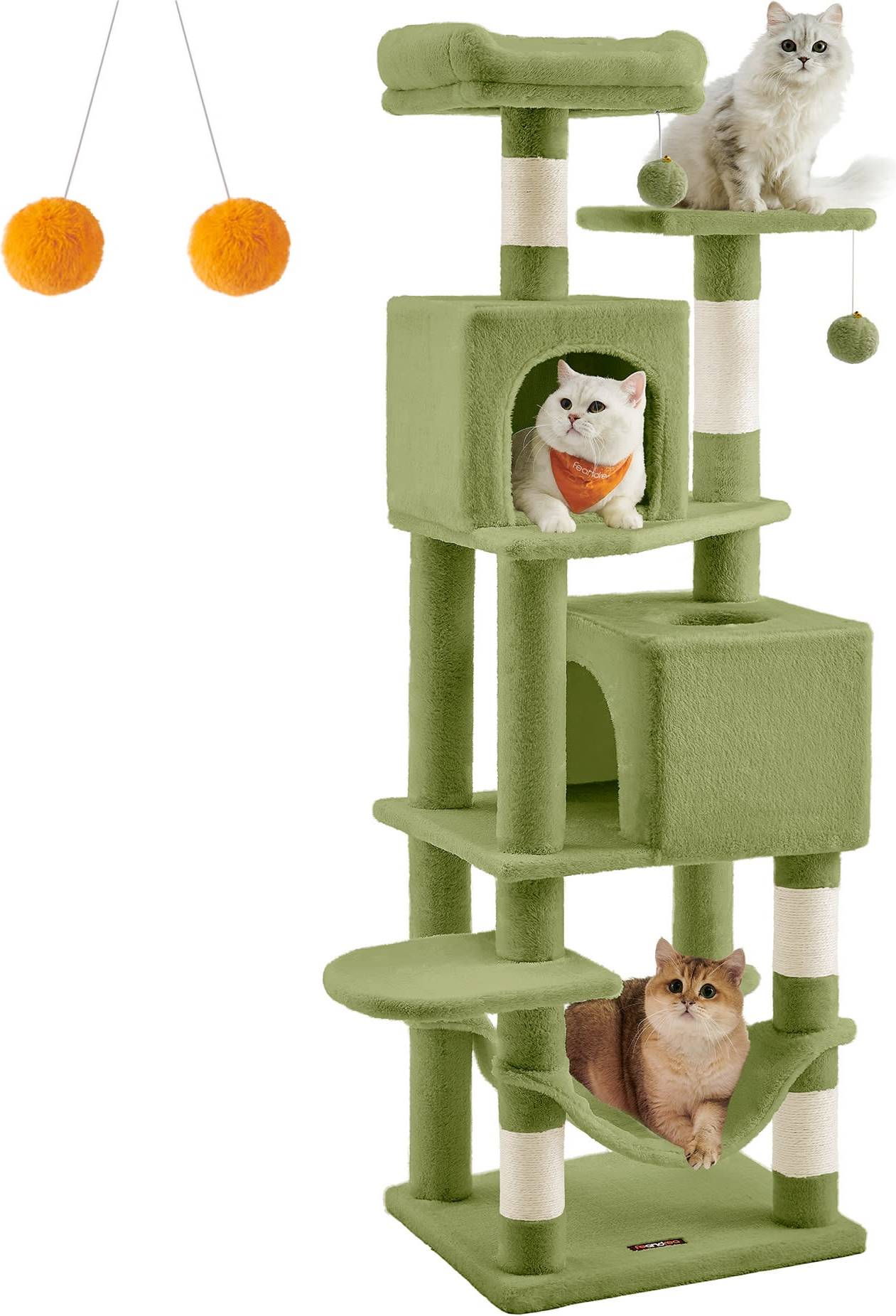 Cat tree tower Songmics Cat Tree Tower 61 Inch Multi Level
