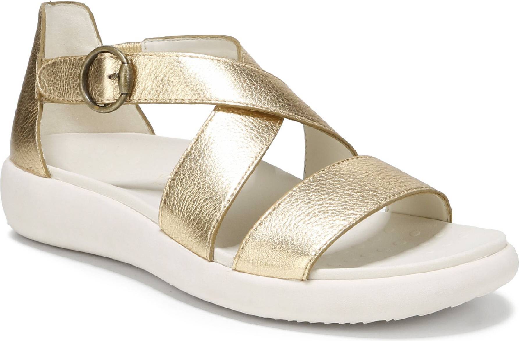 Vionic Harmony Rx Strappy Sandals With Arch Support - Metallic Gold
