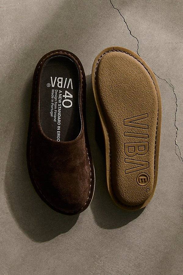 VIBAe Roma Mules Chocolate Suede