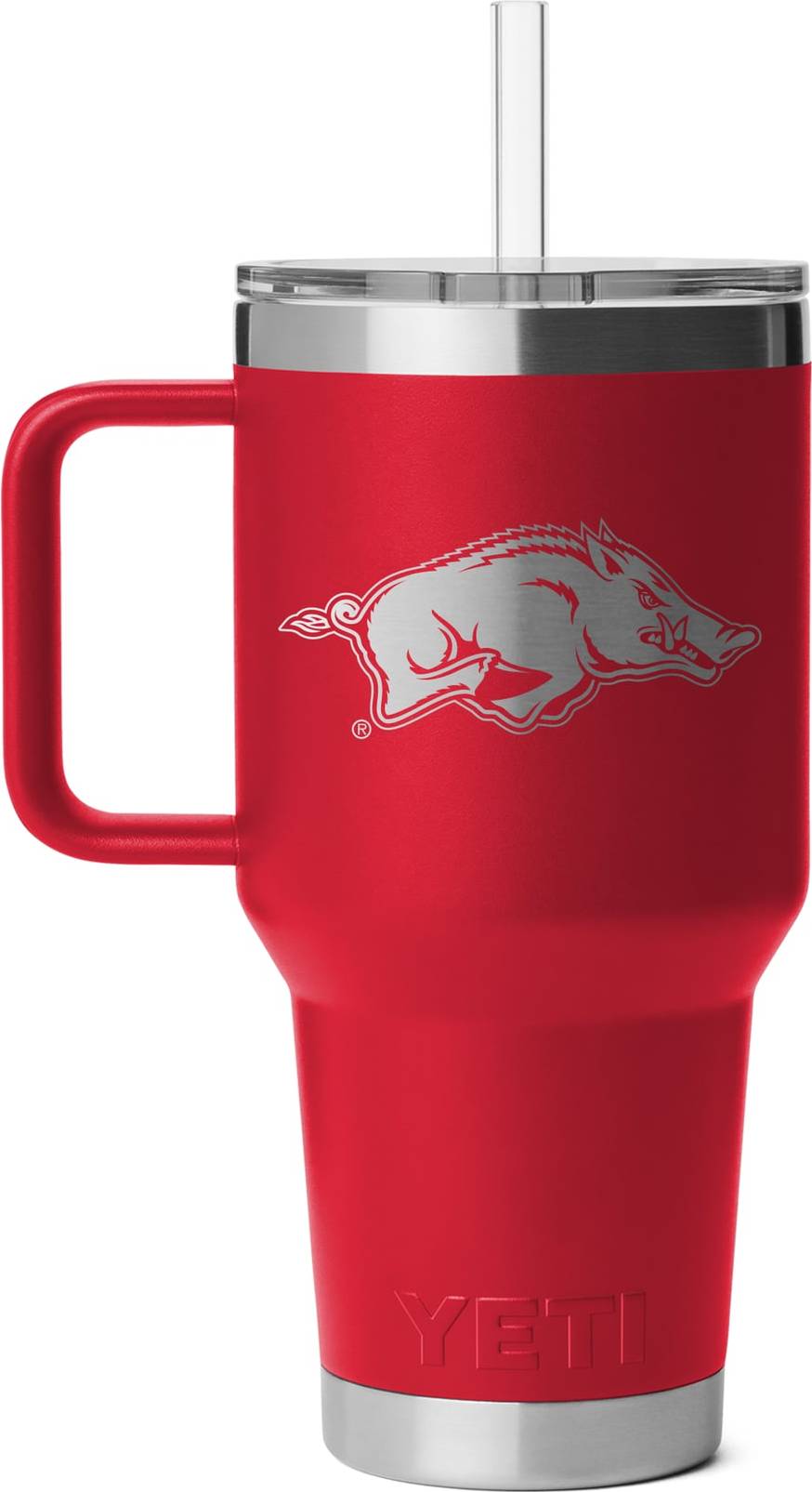 Yeti Arkansas Razorbacks 35oz Rambler 2.0 Straw Mug