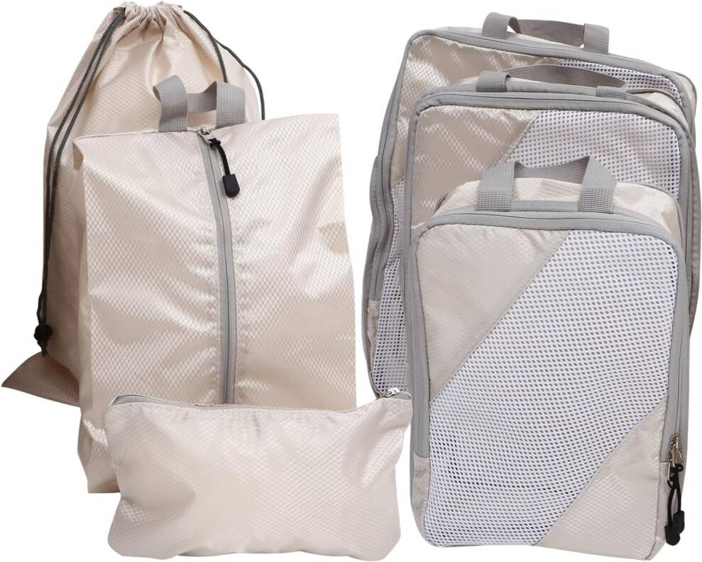 HKHBJS Travel Storage Set Compression Cubes 6pcs