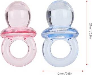 100% Acrylic Pacifier - Transparent