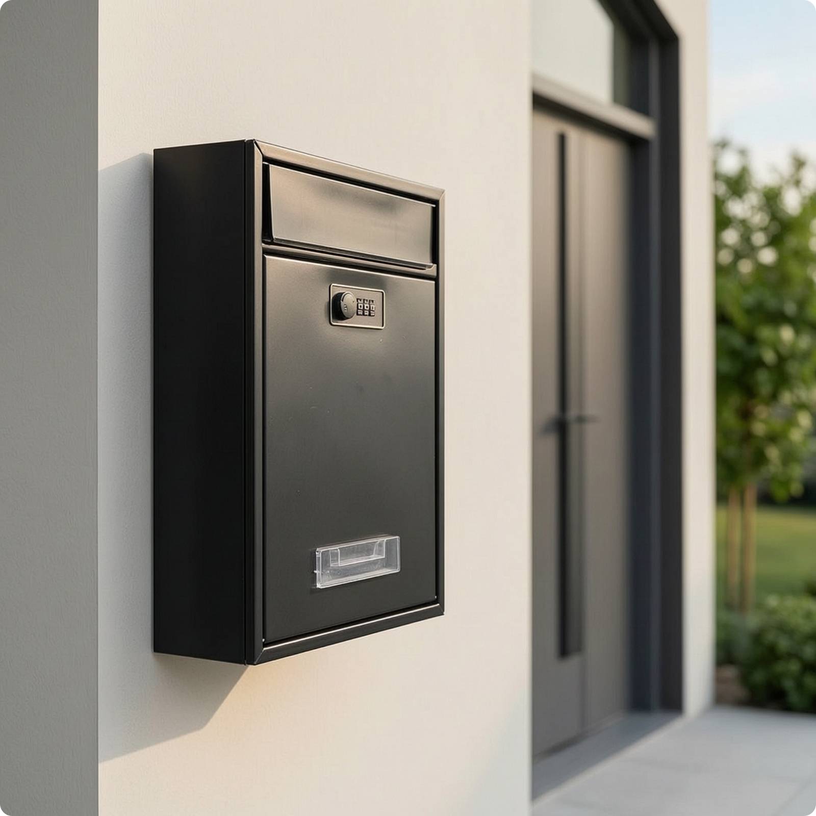 Lock & Lock Wall Mounted Mailbox With Combination