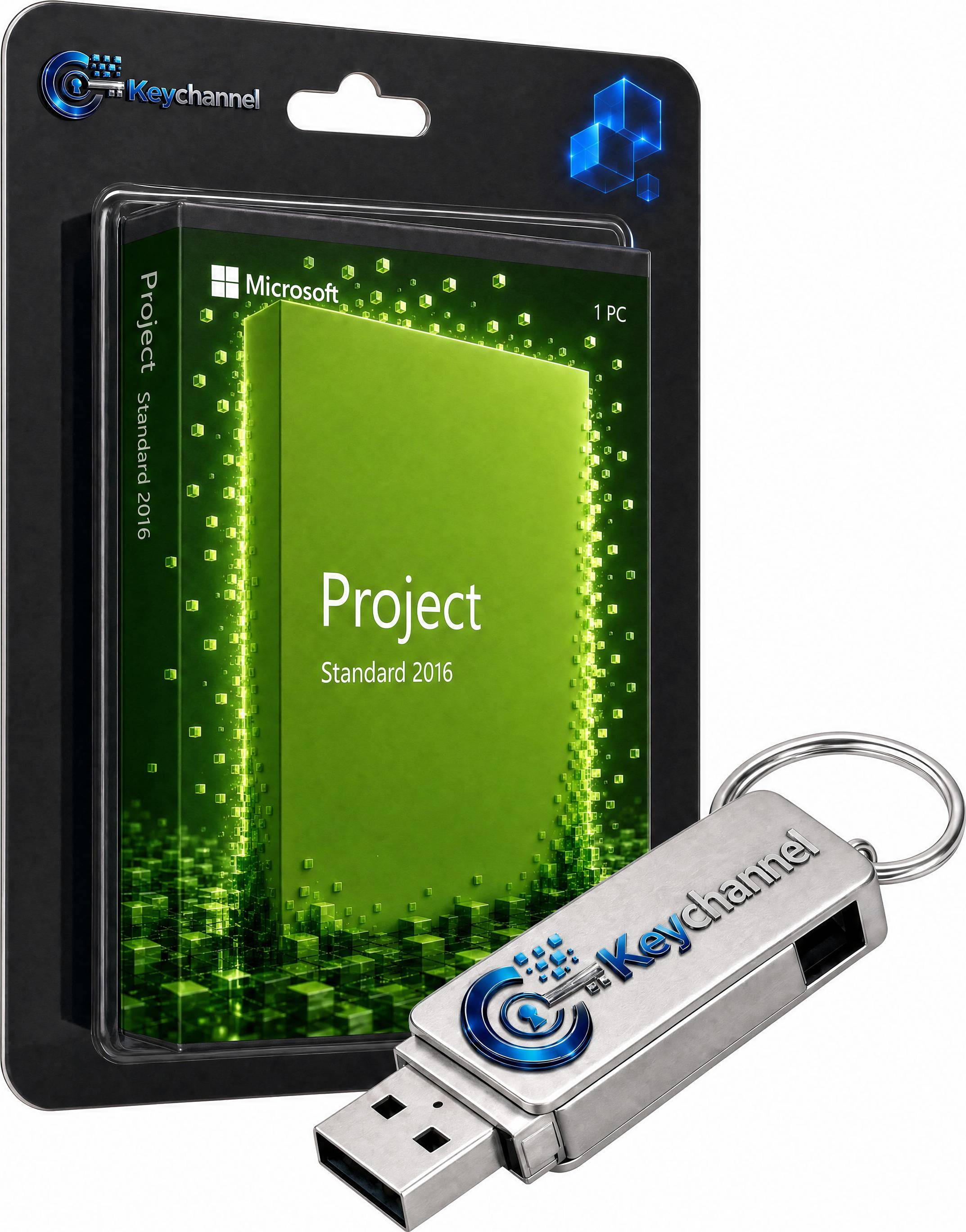 Microsoft Project 2016 Standard Inkl Installations USB Stick Lizenz