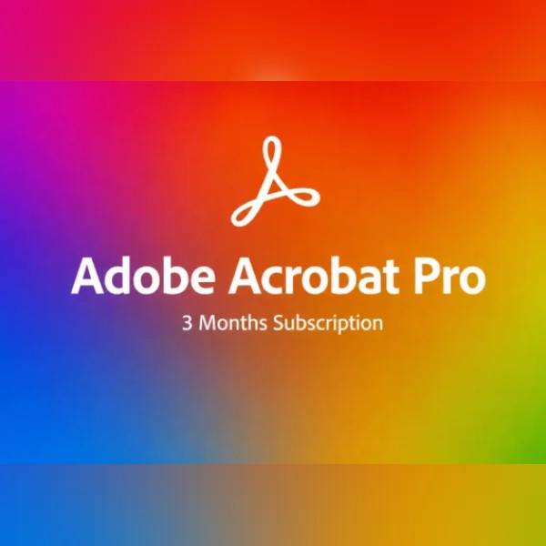 Adobe acrobat pro Adobe Acrobat Pro 3 Months Subscription Key