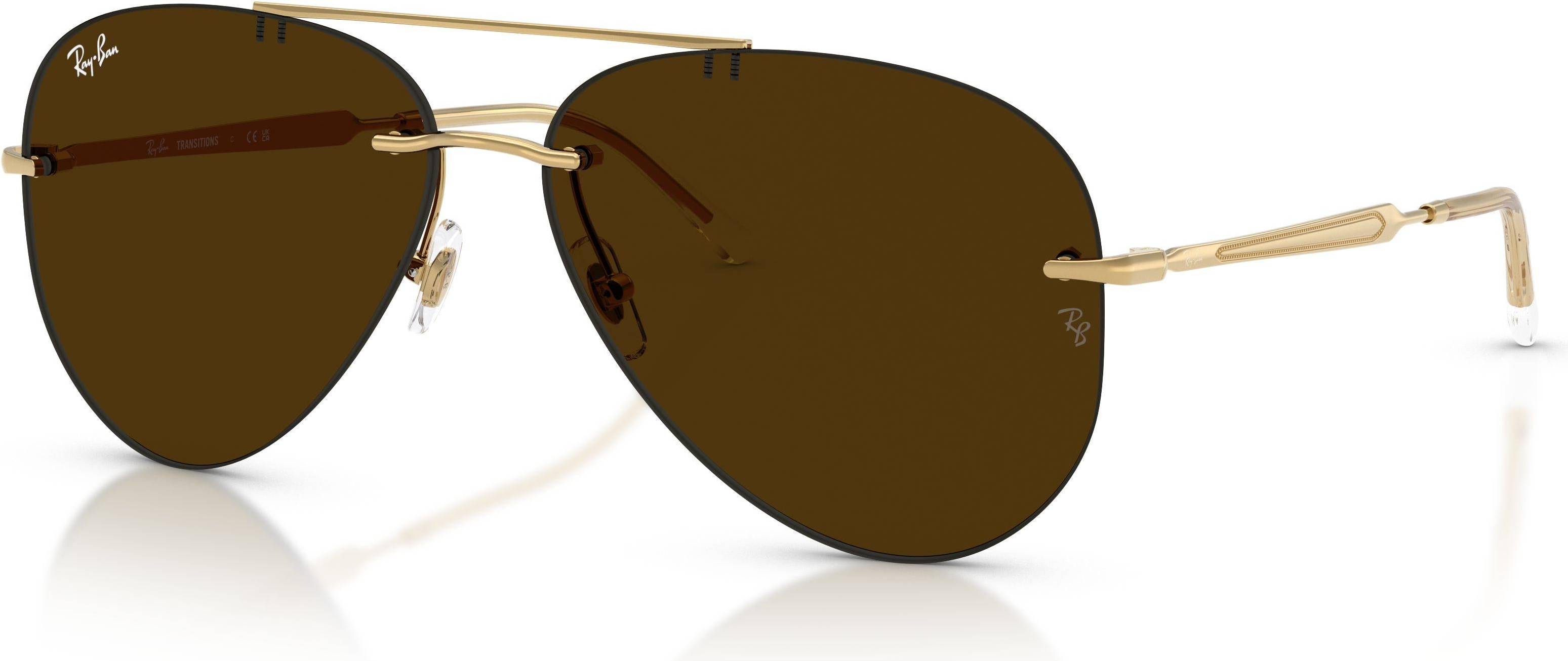 Ray ban aviator gold Ray-Ban Rb3791 Transitions Color Touch Lenses - Gold