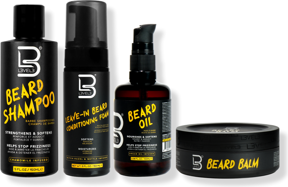 Beard kit L3VEL3 Beard Care System Complete Grooming Conditioning Kit