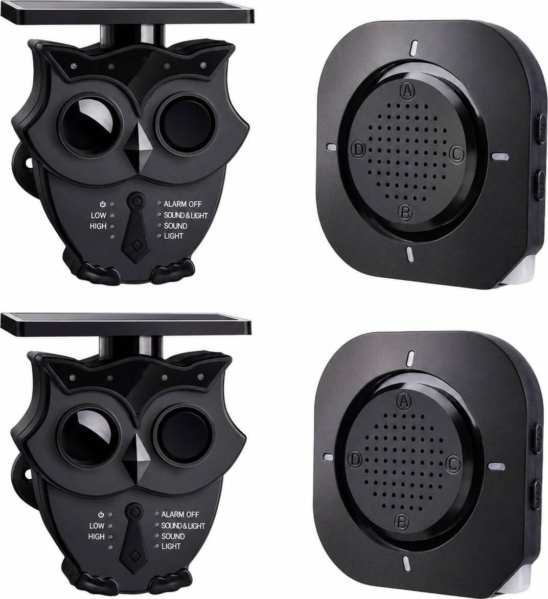 Wireless home security system Lukvuzo Solar Powered Wireless Driveway Alarm System
