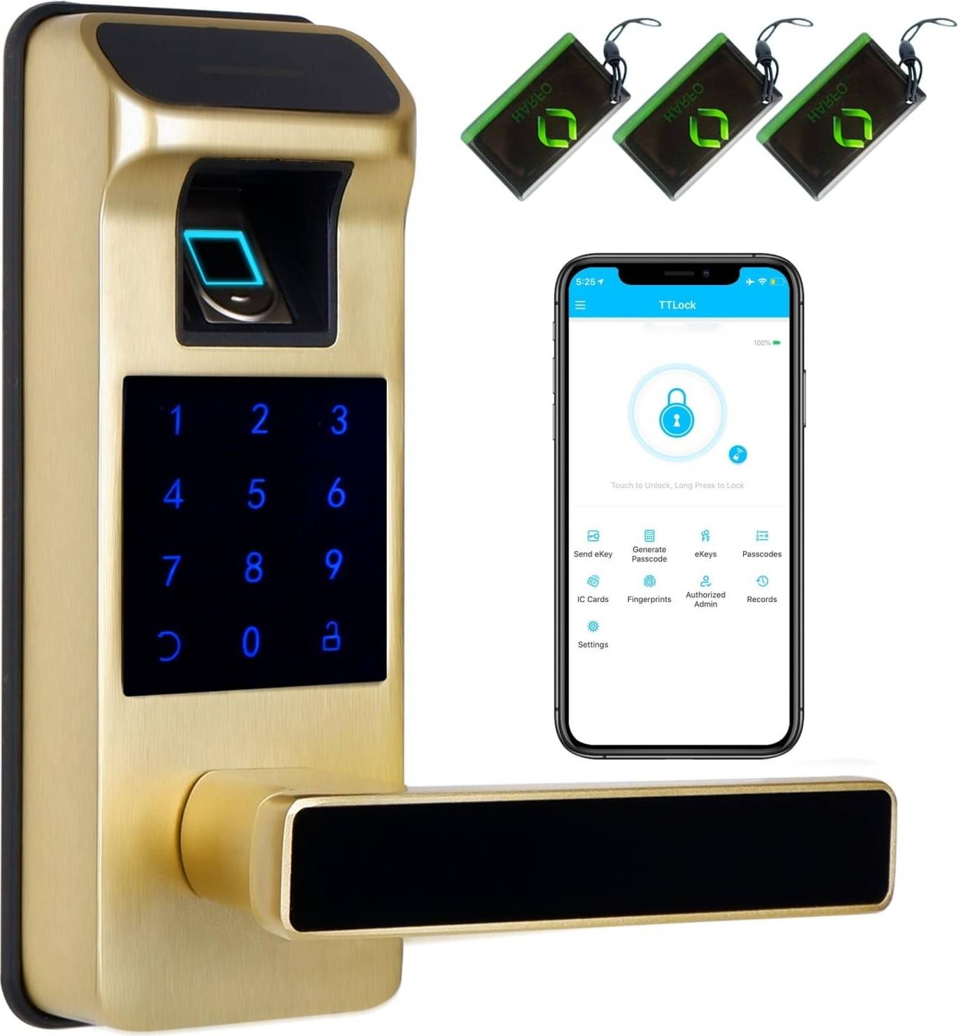 Smart door lock Lukvuzo Smart Door Lock Keyless Entry Digital