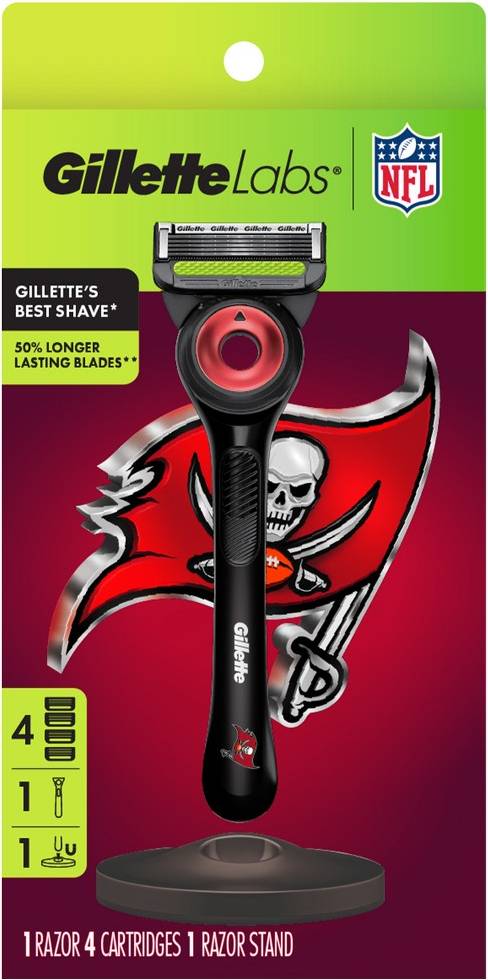 Gillette labs razor Gillette 5 Blade Reusable Razor NFL Buccaneers 4UP