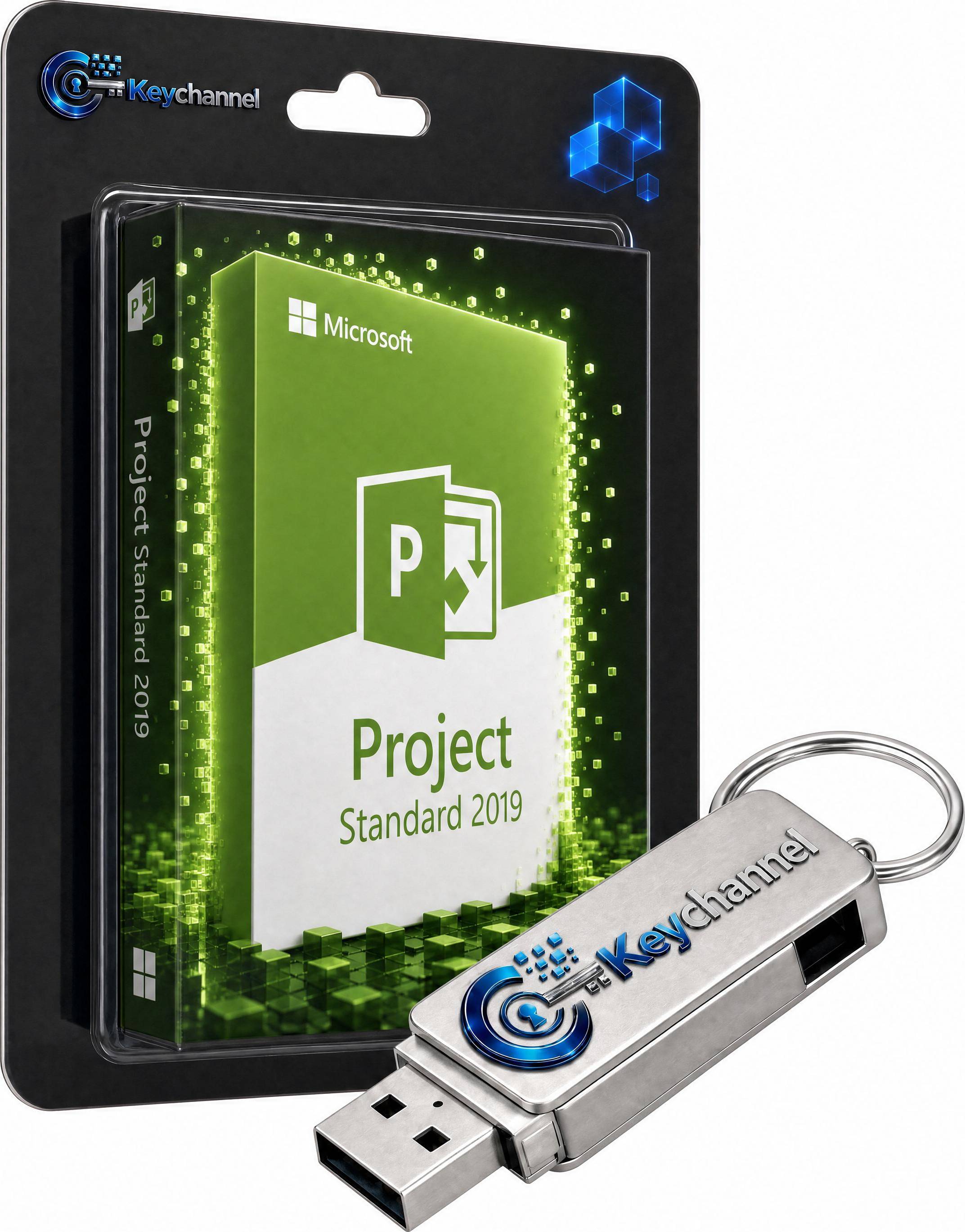 Microsoft Project 2019 Standard Inkl Installations USB Stick Lizenz