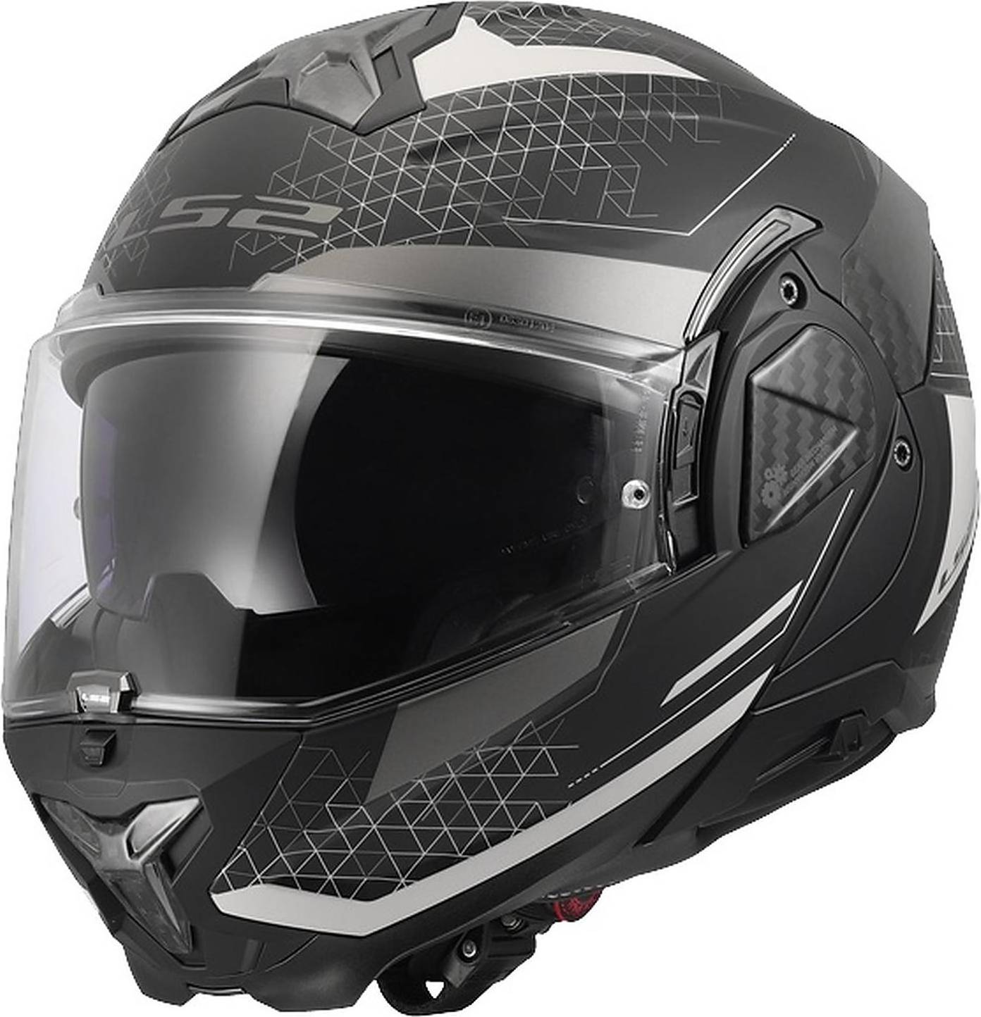LS2 FF910 Advant II Modular Helmet Grey