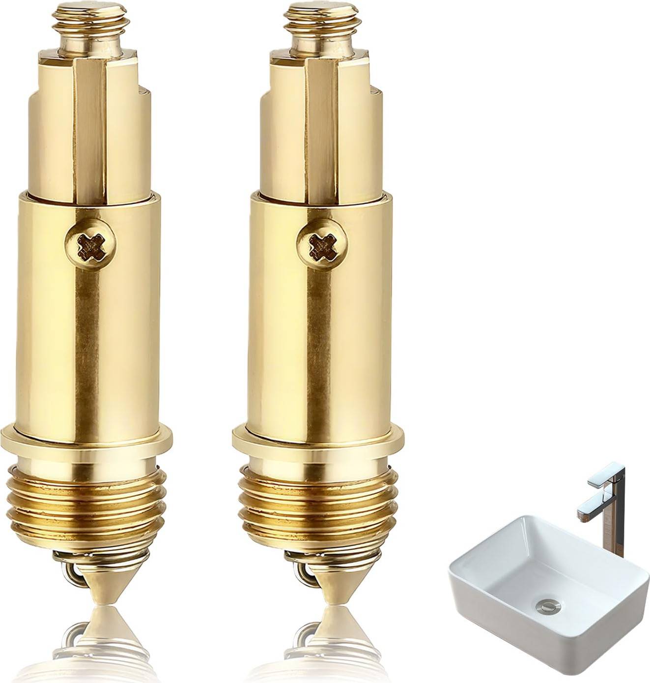 Pop up bath plug 2Pcs Pop Up Click Clack Slotted Plug Bolt