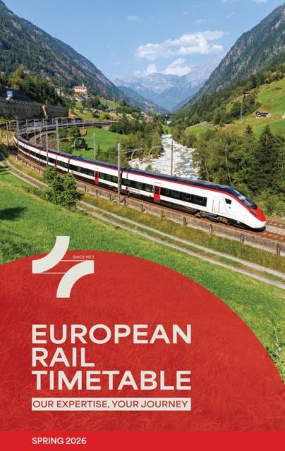 European Rail Timetable Spring 2026 Häftad Eng