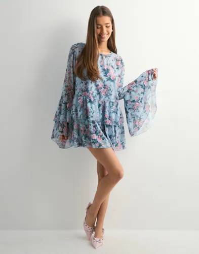Vero Moda Vmstarry Ls Ruffle Mini Dress Exp - Large