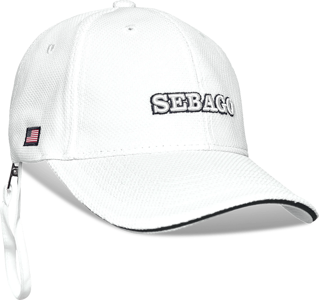 Sebago Bight Performance Cap - White