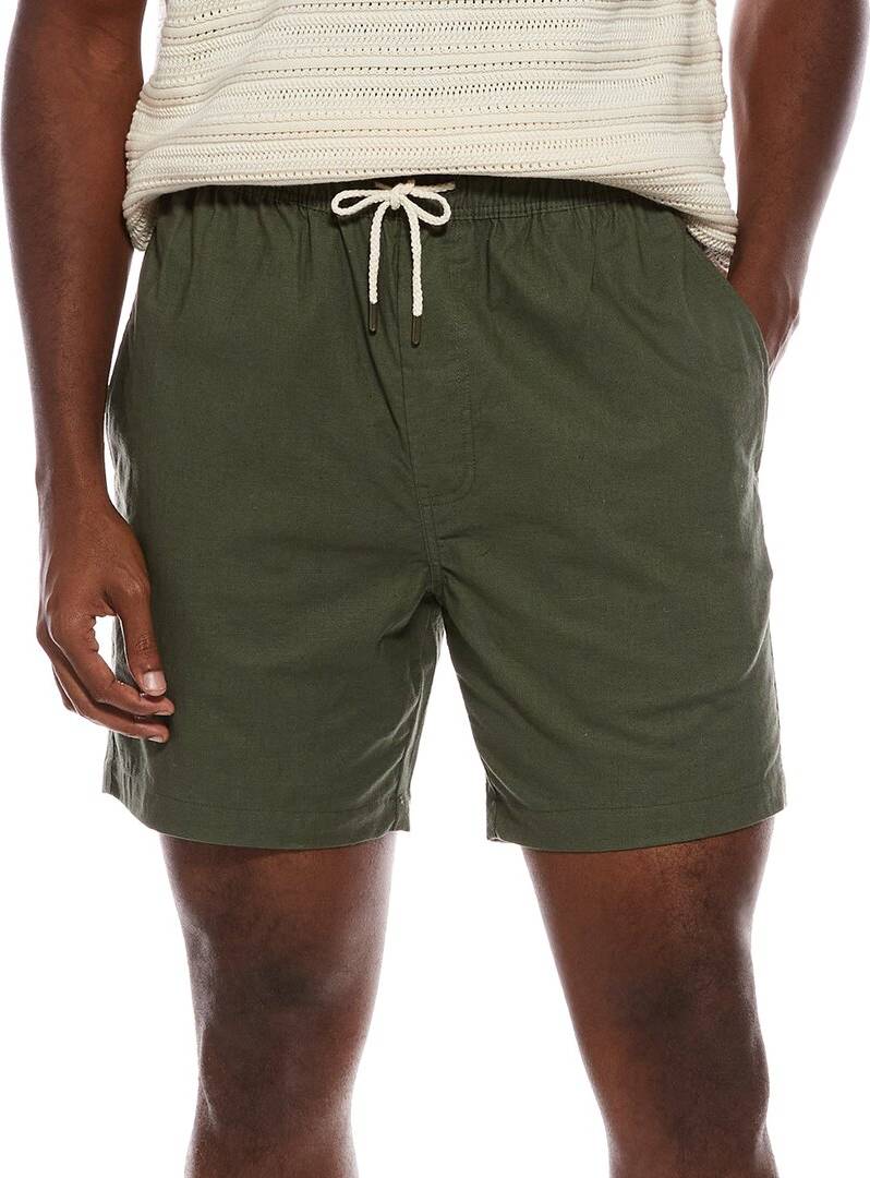 Slate and stone Slate & Stone Drawstring Relaxed Linen Blend Short