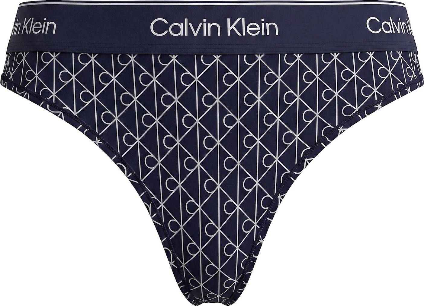 Calvin Klein String Navy/Weiß