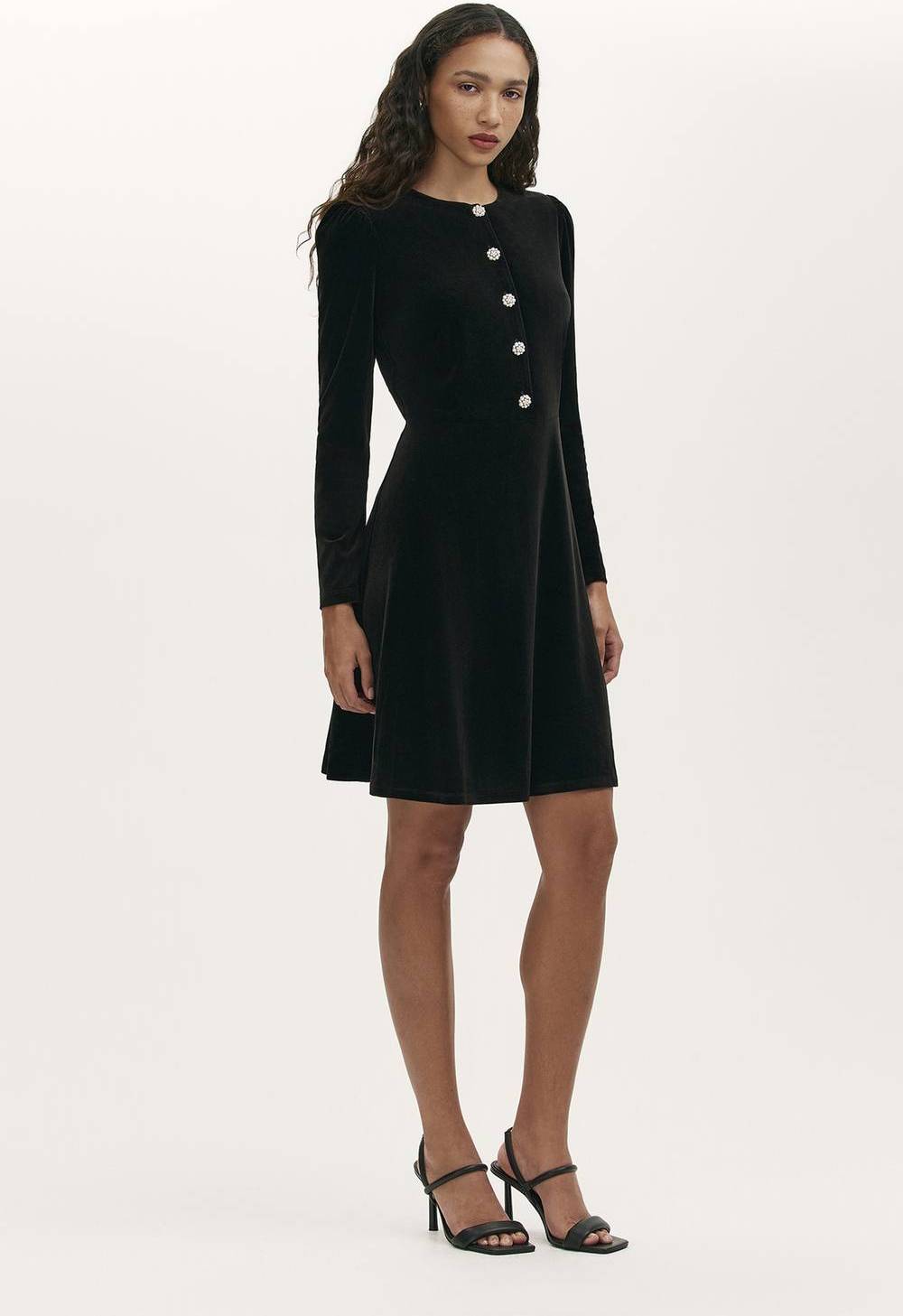 Finery Rae Mini Dress Black
