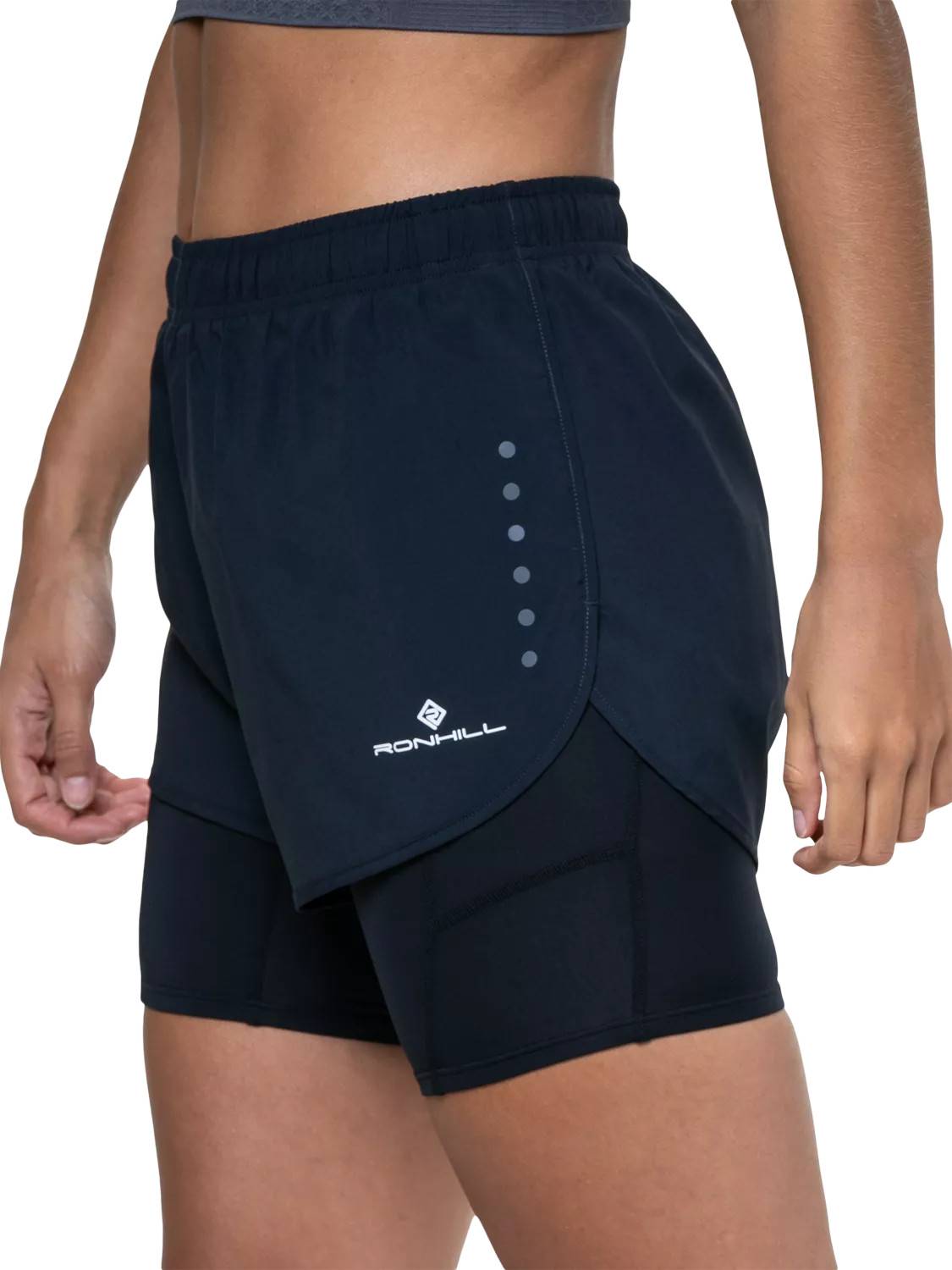 Running Core 3.5 Inch 2 In 1 Short - Black