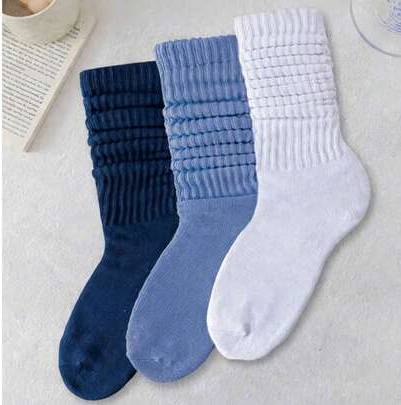 Shein Mid-Calf Socks Multi-Color Knitted Soft Slouch - Multi-Color