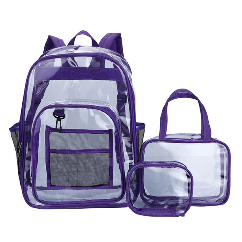 Spactz Waterproof Transparent Backpack Large Capacity - C