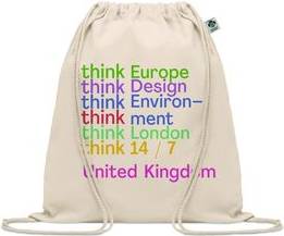 Cotton Drawstring Bag - Beige