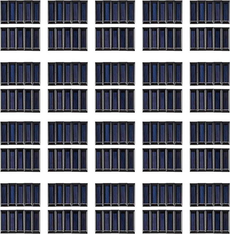 Tauoh 200Pcs Solar Panel 0.5V 100MA Module